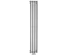 Sapho Pilon Otopné Těleso 270x1800mm, Se čtyřmi Háčky Pro Ručník, Chrom