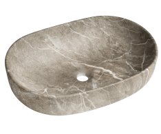 Sapho Caleo Keramické Umyvadlo Na Desku, 60x42cm, Breccia Mramor