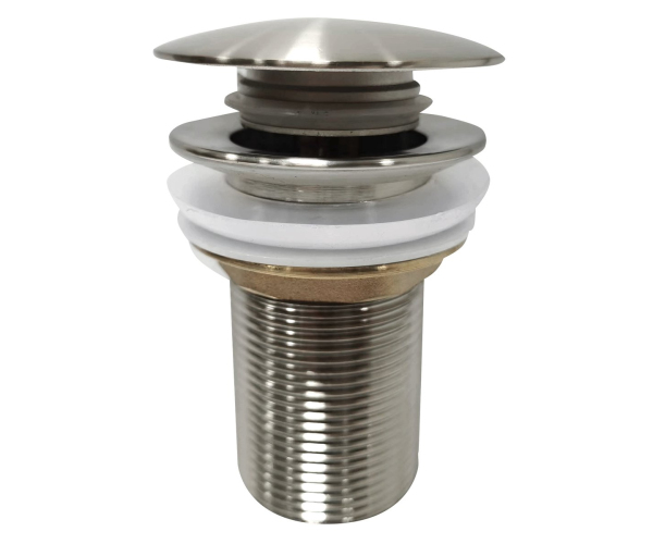 Sapho Aurum Umyvadlová Výpust  5/4“, Click-clack, Nerez Mat