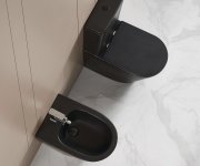 Sapho Paco Wc Kombi, Rimless, Spodní/zadní Odpad, černá Mat