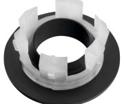 Sapho Kovová Krytka Přepadu Umyvadla, 30mm, černá Mat