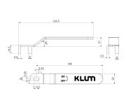 Klum Náhradní Páka Pro Kulové Kohouty  6/4"