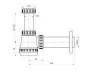 Bruckner Umyvadlový Sifon 5/4", Dn32, Bílá