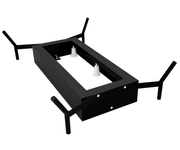 Polysan Reduta Konstrukce Pro Vanu 171x81cm, černá Mat