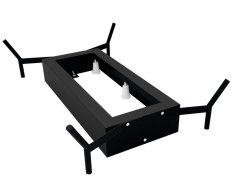 Polysan Reduta Konstrukce Pro Vanu 171x81cm, černá Mat