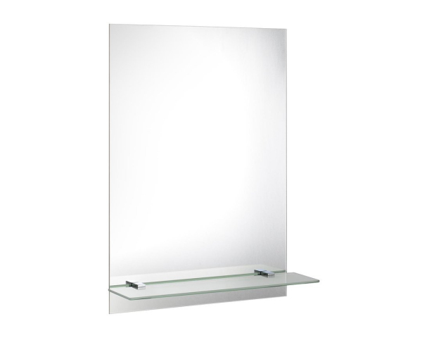 Aqualine Zrcadlo S Otvory Pro Polici 50x70cm, Včetně Závěsů