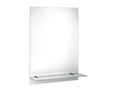Aqualine Zrcadlo S Otvory Pro Polici 50x70cm, Včetně Závěsů