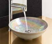 Sapho Sand Murano Skleněné Umyvadlo Na Desku, Průměr 41cm, Sand
