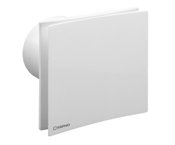 Sapho Eira Koupelnový Ventilátor Axiální S časovačem, 15w, Potrubí 100mm, Bílá