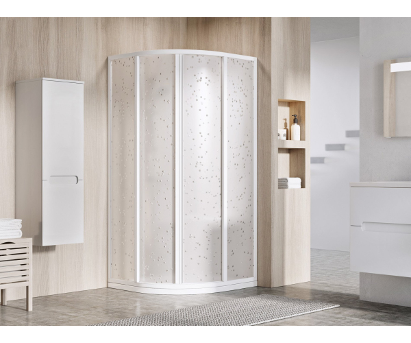 Sprchový kout Supernova SKCP4 - SKCP4 90x90, 195 bílá+pearl