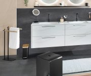 Ridder Trendy Koupelnová Stolička 40x48x27,5cm, černá Mat