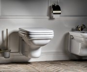 Kerasan Waldorf Wc Sedátko Soft Close, Bílá/bronz