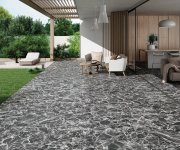 Dlažba jako mramor Codicer Giulia Black 66x66 - černá