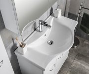Aqualine Zara 80 Keramické Umyvadlo Nábytkové 79,5x46cm, Bílá