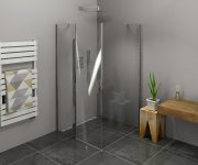 Polysan Zoom čtvercový Sprchový Kout 900x900mm, L/p Varianta