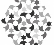 Retro dlažba Codicer Kasbah Mix Grey 22x25 Hexagonal