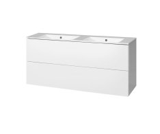 Mereo Aira, Koupelnová Skříňka S Keramickým Umyvadlem 121 Cm, Bílá