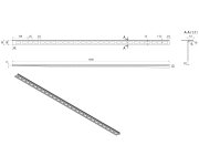 Sapho Spádová Lišta, Pravá, Výška 10mm, Délka 1200mm, Nerez Mat
