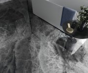 Dlažba jako mramor Cifre Lixium Black 120x120 Luc. Rett. - šedá