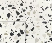 Dlažba jako terrazzo Equipe Ape Trendy Black 20x20 (skladem)
