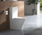 Bruckner Fein Wc Kombi, Rimless, Spodní/zadní Odpad, Bílá