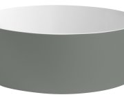 Sapho Thin Umyvadlo Na Desku, Rockstone, ø 38 Cm, Bílá Mat/verde