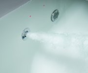 Polysan Rosana Hydromasážní Vana, 150x150x49cm, Highline Hydro, Chrom