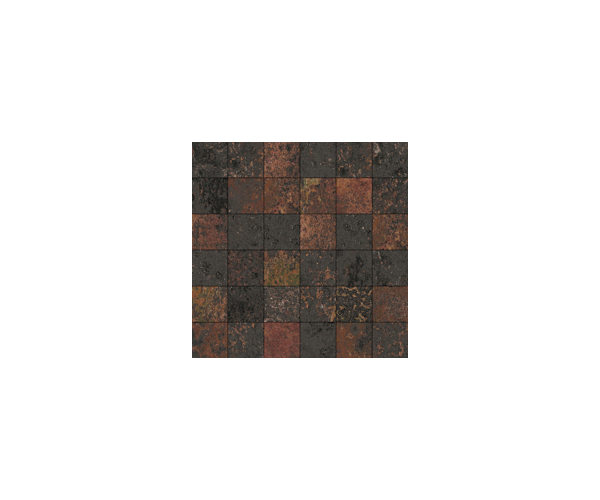 Mozaika jako kov Aparici Corten Graphite Mosaico 30x30 (5x5) Nat. Rett.