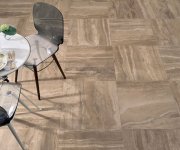Dlažba jako kámen Coem Reverso Noce 60x60 Nat. Rett. - hnědá