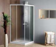Aqualine Alain čtvercová Sprchová Zástěna 700x700 Mm, Sklo Brick