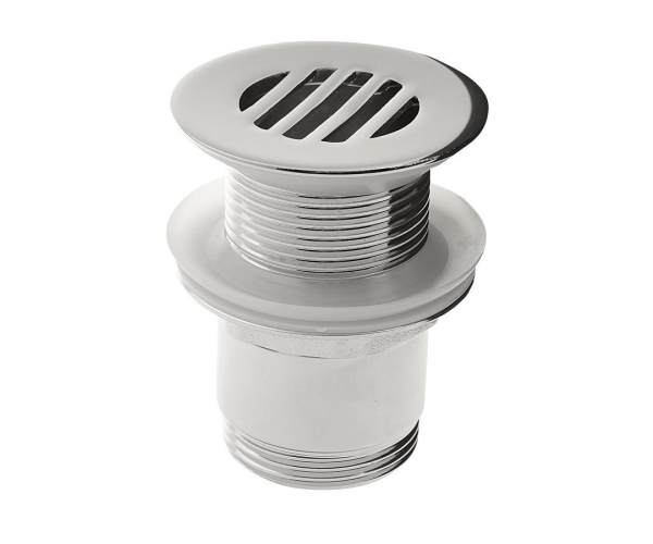 Sapho Umyvadlová Výpust 5/4“, Neuzavíratelná, Design Zátka, 25-50mm, Chrom
