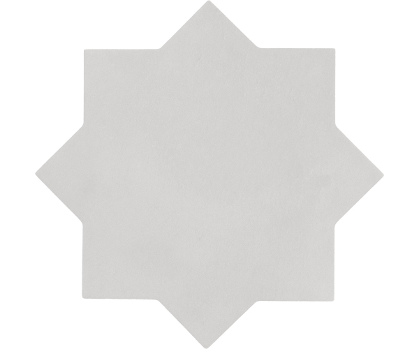 Retro dlažba Equipe Kasbah Star Smoke 16,8x16,8 - bílá