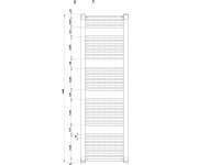 Aqualine Direct Otopné Těleso S Bočním Připojením 450x1680 Mm, Bílá