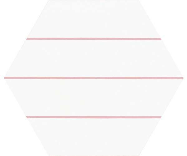 Vzorovaná dlažba Codicer Hex 25 Porto Savona Pink 22x25
