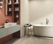 Obklad jako beton APE Colorful Rouge Rett. 30X90 - cihlová