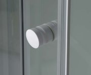Aqualine Aigo čtvrtkruhový Sprchový Box 900x900x2040 Mm, Bílý Profil, čiré Sklo