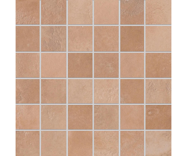 Mozaika jako beton EdimaxAstor Home Mosaico Amberpeach 30x30 Matt. Rett. - hnědá