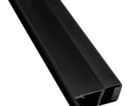 Gelco Magnetické Těsnění Ploché, Sklo 8mm, 2000mm, černá