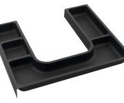 Sapho Lindo "u" Organizér 372x36x323mm, Plast, Antracit