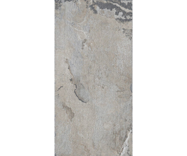Dekor jako kámen Sant Agostino Metastone Rigato Fog 60x120 Nat. Rett. - šedá