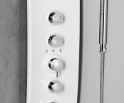 Polysan Luk Termostatický Sprchový Panel Rohový 250x1300mm, Bílá