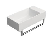 Gsi Kube X Keramické Umývátko 50x25cm, Bez Otvoru, Pravé/levé, Bílá Mat