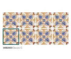 Elios Terre Etrusche Decor C 20,3x20,3