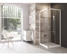 Sprchový kout Blix BLRV2 - BLRV2 80x80, bílá+transparent