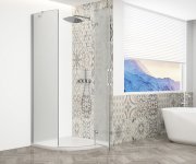 Gelco Trinity Chrome čtvrtkruhový Sprchový Kout 900x900mm, Matné Sklo, Pravé