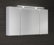 Sapho Riwa Galerka S Led Osvětlením, 3x Dvířka, 121x70x17cm, Dub Stříbrný