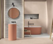 Dlažba jako beton APE Verse Clay 120X120 Rett. - béžová