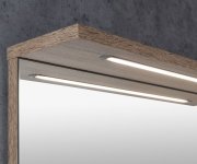 Aqualine Korin Strip Zrcadlo S Led Osvětlením 60x70x12cm, Dub Platin
