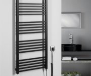 Sapho Metro-e Elektrické Otopné Těleso Rovné 500x1340mm, 500 W, černá Mat