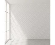 Retro obklad Deceram Bowl Mist Deco relief 3D 12x12 - šedá (skladem)